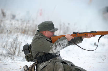Reconstruction of a major military operation of the Leningrad Front - The January Thunder,  lifting of the blockade of Leningrad.のeditorial素材