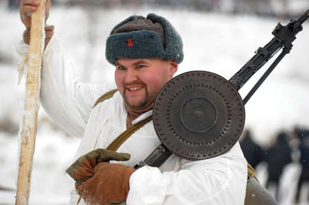 Reconstruction of a major military operation of the Leningrad Front - The January Thunder,  lifting of the blockade of Leningrad.のeditorial素材