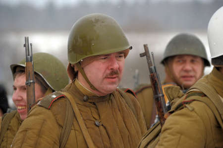 Reconstruction of a major military operation of the Leningrad Front - The January Thunder,  lifting of the blockade of Leningrad.のeditorial素材