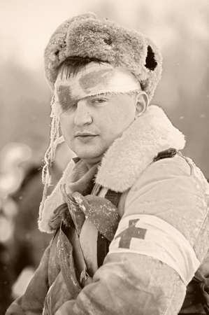 Reconstruction of a major military operation of the Leningrad Front - The January Thunder,  lifting of the blockade of Leningrad.のeditorial素材