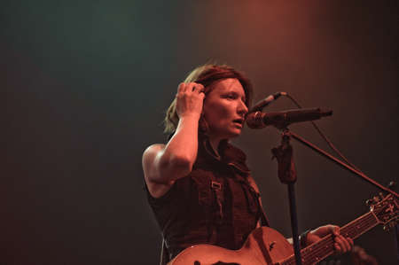 Russian rock band  Night Snipers  performance at rock festivalのeditorial素材