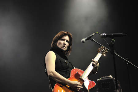 Russian rock band  Night Snipers  performance at rock festivalのeditorial素材