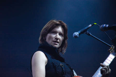 Russian rock band  Night Snipers  performance at rock festivalのeditorial素材