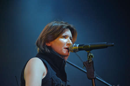 Russian rock band  Night Snipers  performance at rock festivalのeditorial素材