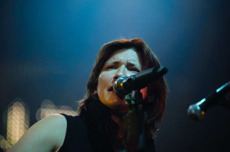 Russian rock band  Night Snipers  performance at rock festivalのeditorial素材