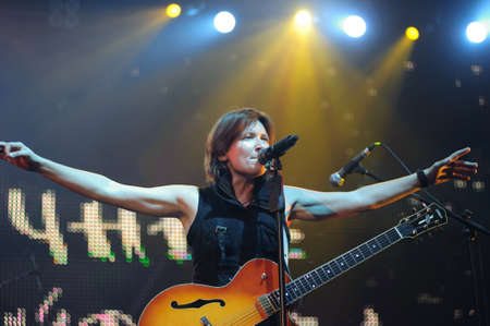 Russian rock band  Night Snipers  performance at rock festivalのeditorial素材