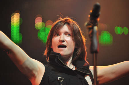 Russian rock band  Night Snipers  performance at rock festivalのeditorial素材