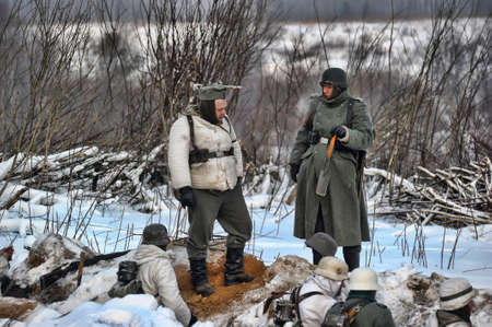 Reconstruction of a major military operation of the Leningrad Front - The January Thunder,  lifting of the blockade of Leningrad.のeditorial素材