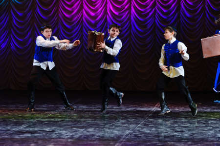The Jewish dance. Festival of childrenのeditorial素材