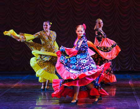 Gypsy dance, childrens dance performance team, St. Peterbuog, Russia