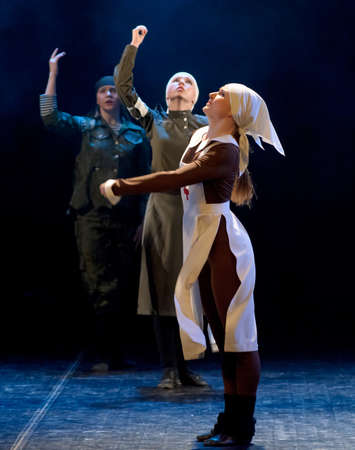 Russia, St -Petersburg, performance of childrenのeditorial素材