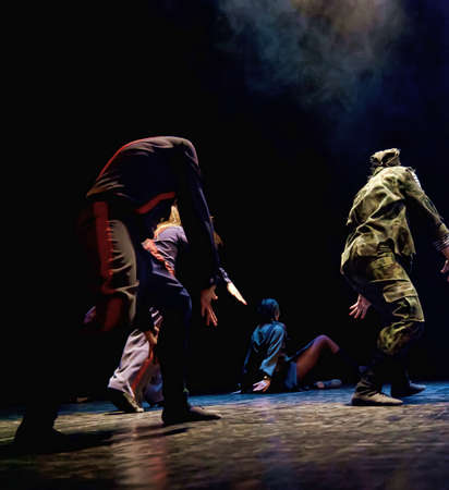 Russia, St -Petersburg, performance of childrenのeditorial素材