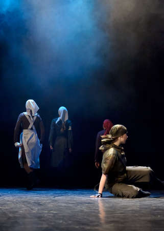 Russia, St -Petersburg, performance of childrenのeditorial素材