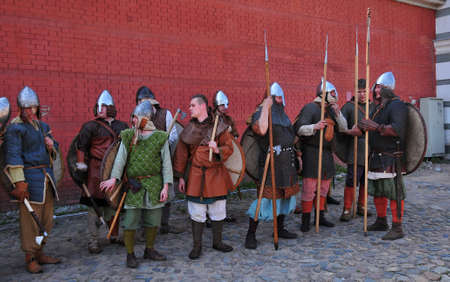 festival "Legend of the Norwegian Vikings" in the Peter and Paul Fortress territory in St. Petersburgのeditorial素材