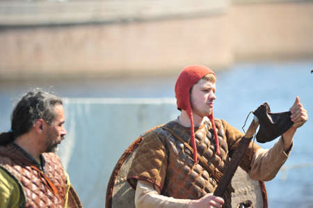 festival "Legend of the Norwegian Vikings" in the Peter and Paul Fortress territory in St. Petersburgのeditorial素材