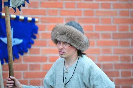 festival "Legend of the Norwegian Vikings" in the Peter and Paul Fortress territory in St. Petersburgのeditorial素材