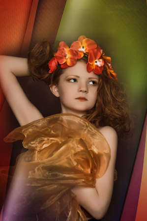 autumn fairyの写真素材