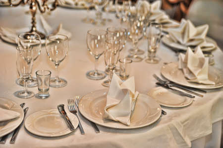decorated tableの写真素材