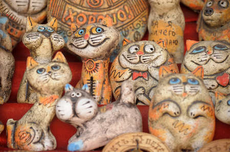 Ceramic catsの写真素材