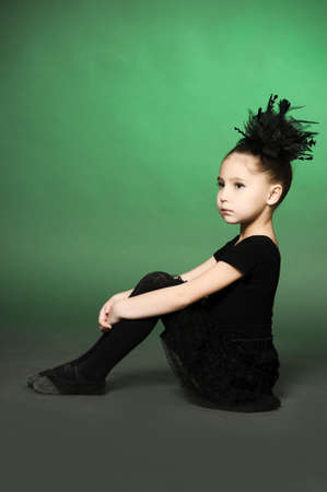Little girl ballerinaの写真素材