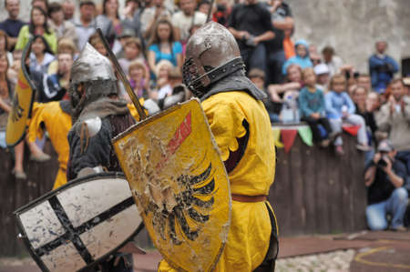 medieval tournament, Vyborg, Russiaのeditorial素材