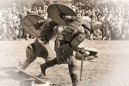 Historical Festival "Legends of the Norwegian Viking," Russia, St. Petersburgのeditorial素材