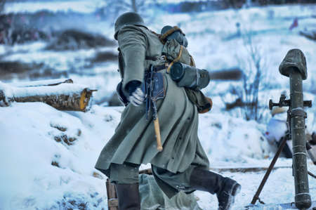 Reconstruction of a major military operation of the Leningrad Front - The January Thunder,  lifting of the blockade of Leningrad.のeditorial素材