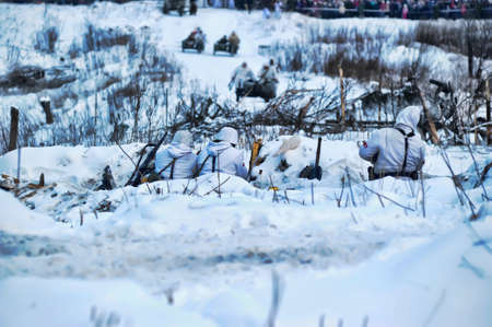 Reconstruction of a major military operation of the Leningrad Front - The January Thunder,  lifting...