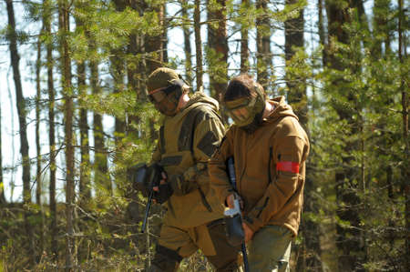 Paintball tournament under Saint-Petersburg, Russia
