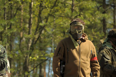 Paintball tournament under Saint-Petersburg, Russia