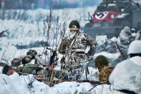 Reconstruction of a major military operation of the Leningrad Front - The January Thunder,  lifting...