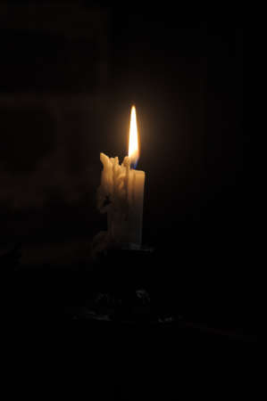 Candle in the Darkの写真素材