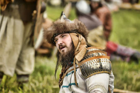 The museum-preserve "Old Ladoga" (Leningrad, Volkhov district,. Staraya Ladoga) annual military-historical festival early Middle Ages "First Capital of Russia."のeditorial素材