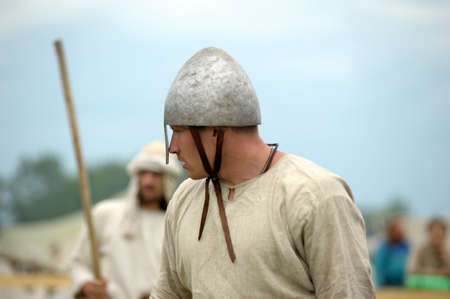 The museum-preserve  Old Ladoga   Leningrad, Volkhov district,  Staraya Ladoga  annual military-historical festival early Middle Ages  First Capital of Russia  のeditorial素材