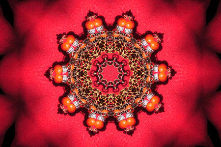 red circular ornamentの写真素材