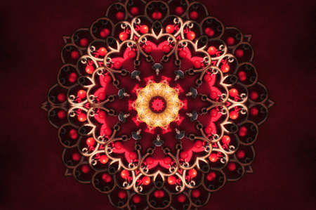 red circular ornamentの写真素材