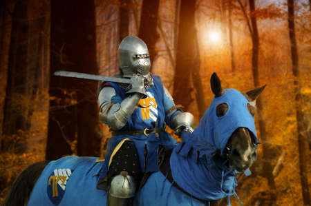 Knight on horsebackのeditorial素材