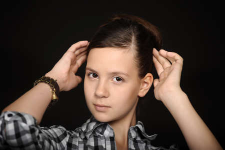 Beautiful teen girl の写真素材