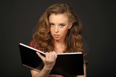 Rigorous woman  with papers