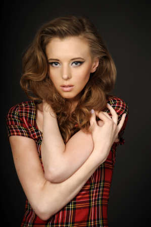 Portrait of a beautiful young womanの写真素材