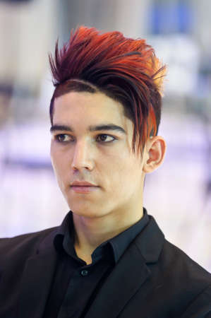 International Beauty Expo Championship on Hairdressing, Nail Design and Make-up for the Cup of Russia. International Festival of Beauty Nevskie berega Russia, St. Petersburgのeditorial素材