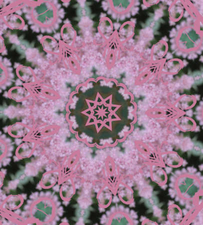 pink circular patternの写真素材