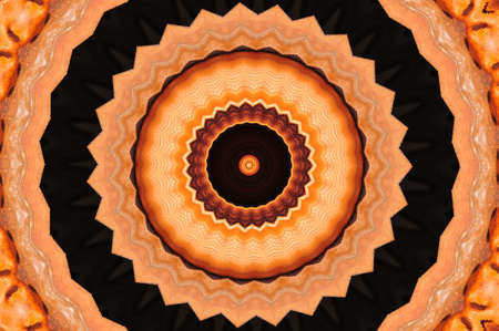 orange circular vintage ornamentの写真素材