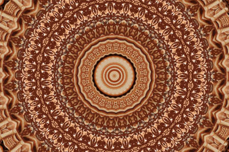 oriental ornament in warm colorsの写真素材