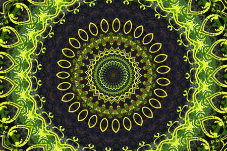green leaves ornament