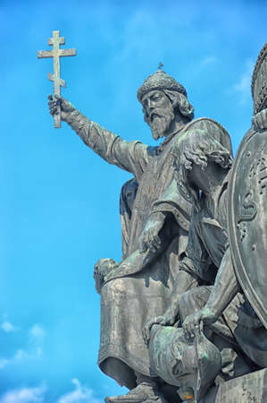 Fragment of monument Millennium of Russia  1862 , Veliky Novgorod 