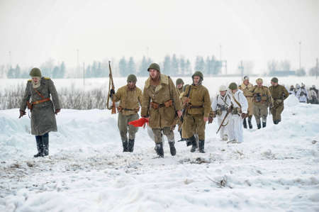 Military historical reconstruction of World War IIのeditorial素材