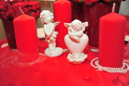 Two cute angels の写真素材