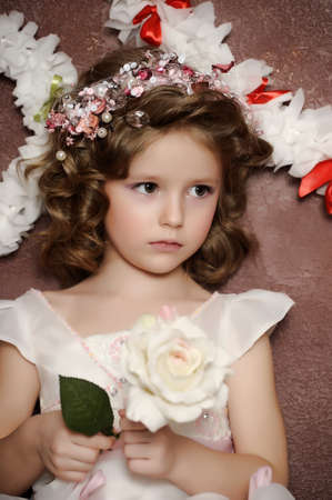 charming little girlの写真素材