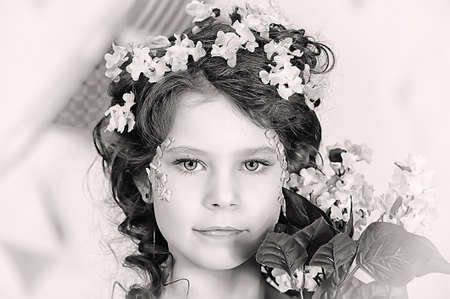 girl in lilac
